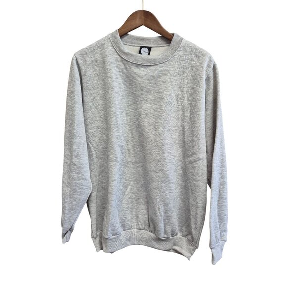 La Speedy Gray Crewneck Sweatshirt M Polyester Cotton Blend Unisex USA-Made - Picture 1 of 6